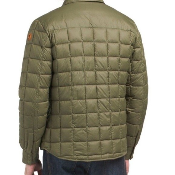 NWT Save The Duck Men's Quilted Titan Dusty Olive Shirt Jacket OEKO-TEX Large - Picture 6 of 16